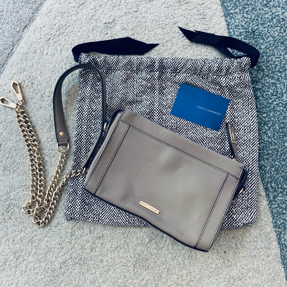 Rebecca Minkoff Taupe Mini Crossbody Bag